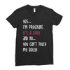 Yes...I'm Pregnant.It's a Girl! And No...You Can't Touch My Belly! Ladies Fitted T-Shirt