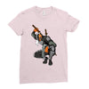 deathstroke marron Ladies Fitted T-Shirt