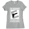second amendment rated e for everyone Ladies Fitted T-Shirt