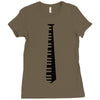 piano tie Ladies Fitted T-Shirt