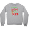pizza christmas humor Crewneck Sweatshirt
