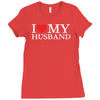 i heart my husband Ladies Fitted T-Shirt