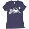 halloween spooky Ladies Fitted T-Shirt