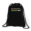 commodore 64 computer Drawstring Bags