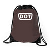 2x dot sticker vinyl decal d.o Drawstring Bags