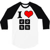 i love code 3/4 Sleeve Shirt