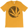 cannabis fingerprinting (black) T-Shirt
