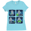 saving the world, one small step at a time Ladies Fitted T-Shirt