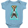 pizza shark graphic Baby Onesie