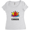 Canada Leaf LGBT Women's Triblend Scoop T-shirt
