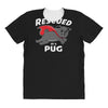 rescued by pug All Over Women's T-shirt
