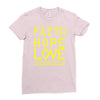 faith, hope and love Ladies Fitted T-Shirt