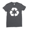 recycle symbol Ladies Fitted T-Shirt