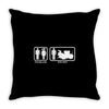 drums   problem solved   mens funny Throw Pillow
