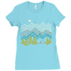camping Ladies Fitted T-Shirt