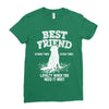 Best Friend Golden Ladies Fitted T-Shirt