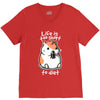 fat life V-Neck Tee