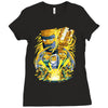 follow the friar   design two Ladies Fitted T-Shirt
