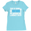 this is what an awesome plumber looks like Ladies Fitted T-Shirt
