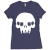resistance inspired skull Ladies Fitted T-Shirt