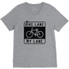 bike lane V-Neck Tee