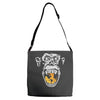 angry monkey jaune sure Adjustable Strap Totes