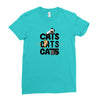 cats cats cats Ladies Fitted T-Shirt