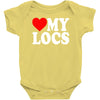 love my locs Baby Bodysuit