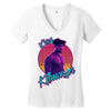 king killmonger Women's V-Neck T-Shirt