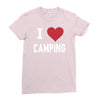 i love camping! Ladies Fitted T-Shirt