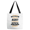 Super Cool Aunt Of A Freaking Awesome Nephew Tote Bags