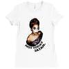 49. not today satan 022 Ladies Fitted T-Shirt