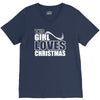 this girl loves christmas V-Neck Tee