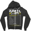 April Girl Facts Taurus Zipper Hoodie