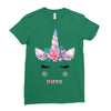 birthday unicorn family series mom Ladies Fitted T-Shirt