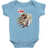 deadpool and superman Baby Bodysuit