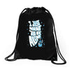 lonely astronaut Drawstring Bags