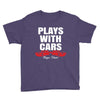 Plays With Cars Youth Tee
