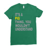 it's a pig thing Ladies Fitted T-Shirt