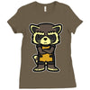 angry raccoon Ladies Fitted T-Shirt