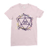 20 Dice Flowers Ladies Fitted T-Shirt