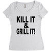 kill it grill it Women's Triblend Scoop T-shirt