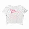 Women's March The Present is Female Crop Top