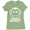 cheeky monkey funny Ladies Fitted T-Shirt