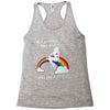 ls mug eat rainbow eat les Racerback Tank