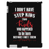 step kids white letter iPad 3 and 4 Case