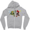 mario vs link Zipper Hoodie