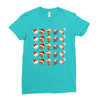 christmas animal Ladies Fitted T-Shirt