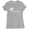 princess sticker vinyl decal die cut   girl crown car window baby wall Ladies Fitted T-Shirt