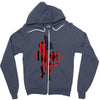 captain america flag abstract Zipper Hoodie